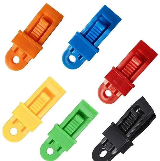 Clip per tenda a vento multifunzionale - Clip per vele multifunzionale - Disponibili in diverse colori