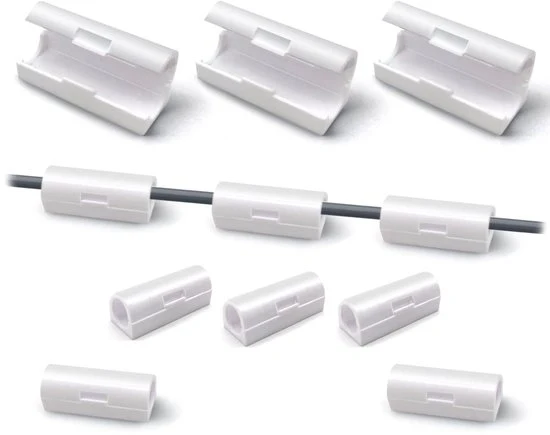 Cable holder - Mantenimento dei cavi ordinati - 40 pezzi - Adesivo autoadesivo in plastica