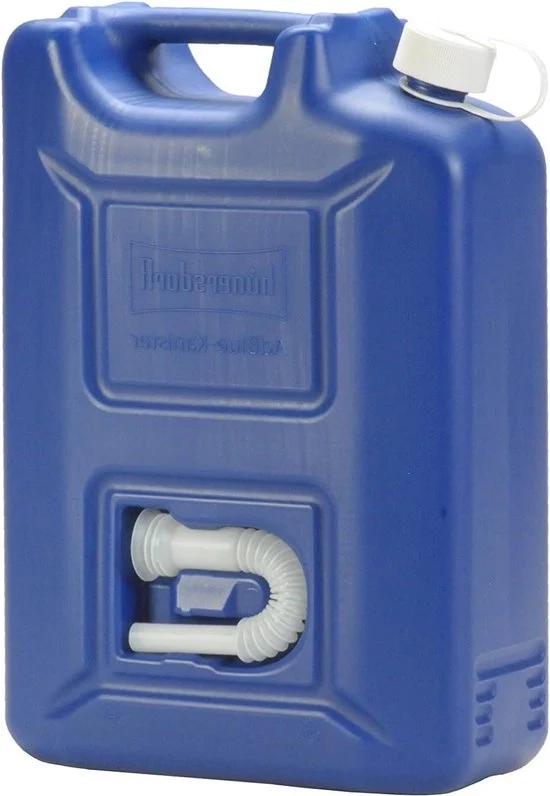 Scarico AdBlue da 20 litri - ideale per il riempimento delle colonne di AdBlue - contenitore riciclabile con tubo di scarico - adatto per parti di ricarica AdBlue - vuoto