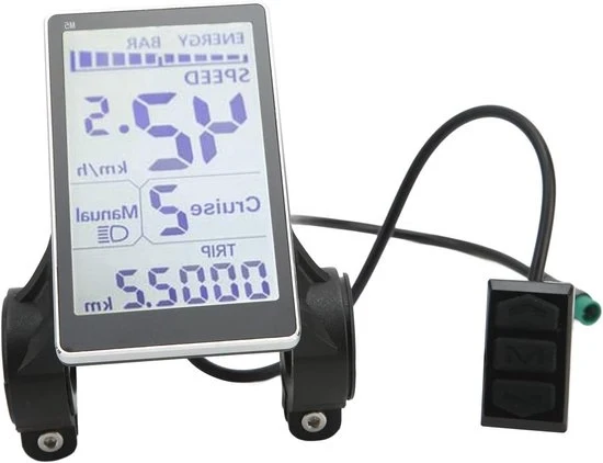 Pannello LCD per bicicletta elettrica 24V 36V 48V 60V schermo 5-pins M5