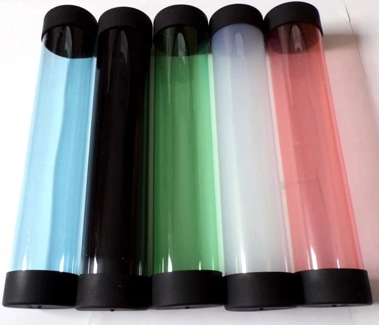 Set di contenitori di archiviazione colorati - Set di 5 - 36 cm - PET - Semi-trasparente