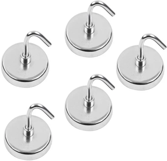 Magneetti per chiodare - forti ganci - set da 5 - 35 mm - acciaio
