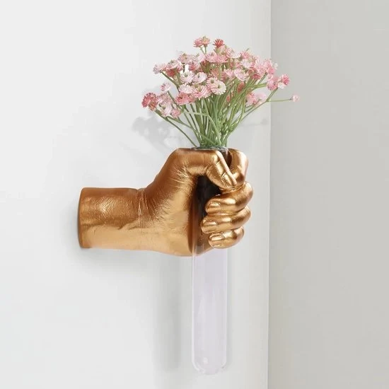 Decorazione unica per la casa - ritratto di muro con vaso - scultura artistica manuale