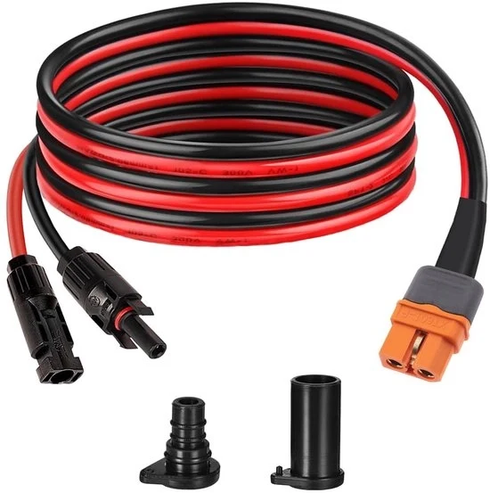 Cavo da solare a XT60i 10AWG - Adattatore di connettore XT60i Cavo di allungamento femmina per Stazione di ricarica portatile Generatore solare Pannello solare (18 m)