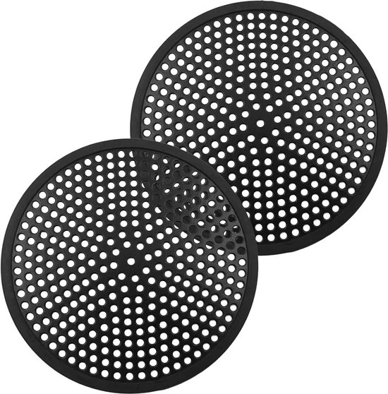 Set di Doccia a Spazzola - Prevenzione di Blocco - Set da 2 - Nero - Acciaio Inossidabile e Silicone