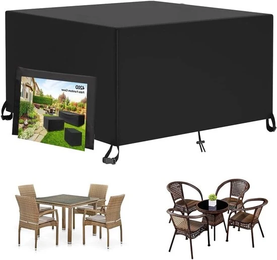 Cassetti per esterno resistenti all'acqua - set da 2 - nero - 30x30x183 cm