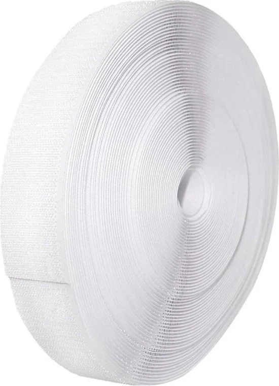 Velcro a doppia faccia con presa forte per tende tappeti tessuti cucito - grucce bianche 20 mm per bambini