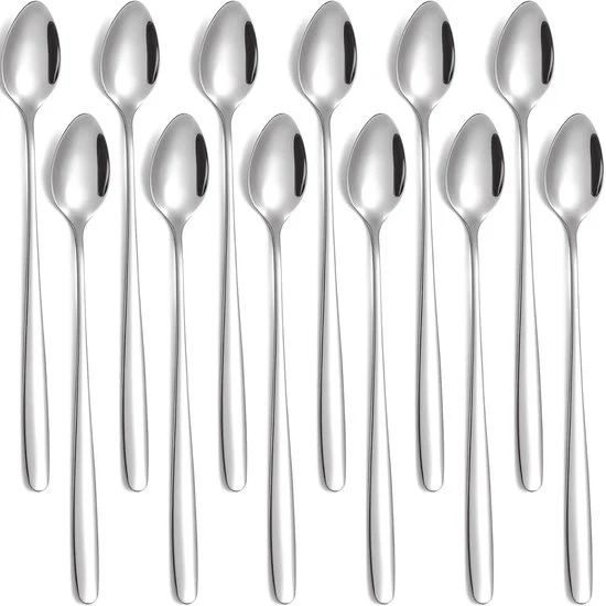 Lepel in Acciaio Inox - 12 Pezzi - Resistenti al Lavastoviglie - 198 mm - Alta Qualità
