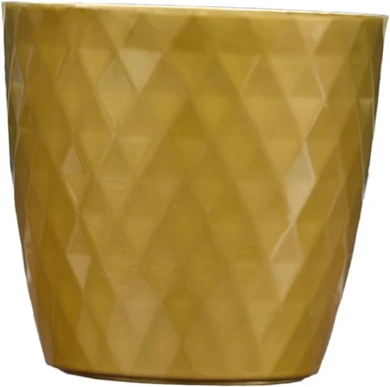 Vaso di Fiori in Oro - Ideale per le Piante - 1 pezzo - 180x170 mm - Ceramica