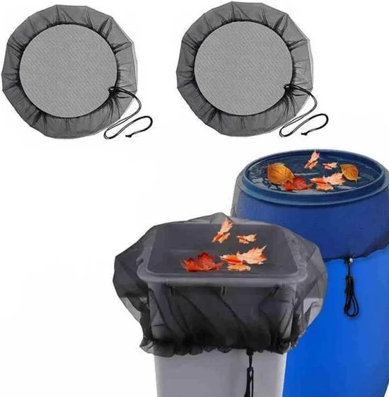 Copertura per serbatoio d'acqua adattabile - Protezione contro insetti e foglie - 2 pezzi - 80 cm