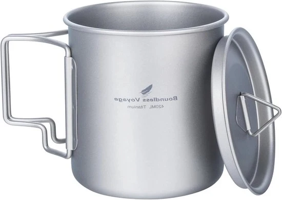 Tazza in Titanio - Bicchiere da Caffè Ultraleggero per Campeggio