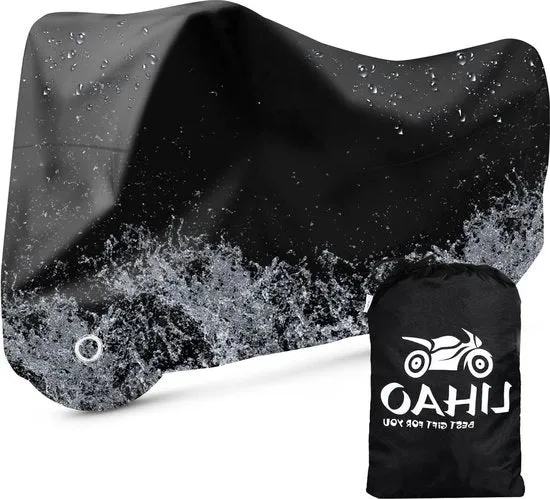Parasole per moto esterno impermeabile - nero Modello: 12345 Dimensioni: 120x80 cm Materiali: PVC Colore: Nero Certificato IPX4