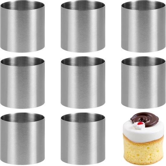 Set di 8 anelli per capelli mini - 5 x 5 cm