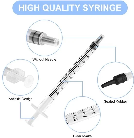 Spruzzatori in plastica - 10pz Spruzzatore con ago sgonfio - 1ml Spruzzatore con ago con dosatore - Spruzzatore per misurare liquidi - Spazzole per piante pericolose per esperimenti - Annaffiare piante - Cibo per animali