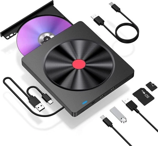 Esterno lettore DVD per laptop - USB 3.0 - USB C - Plug & Play