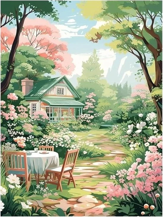 Pittura con Diamanti Paesaggio 30x40 cm – 5D Pittura con Diamanti per Adulti – Set di Hobby Creativo – Decorazione per Parete & Idea di Regalo