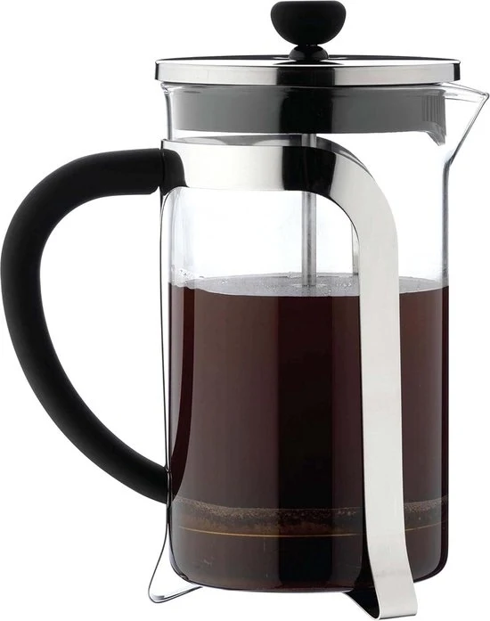 Filtro in tessuto in acciaio inossidabile - Set di 8 bocchette per espresso - 1000 ml - Chiaro vetro - Chiaro cromato