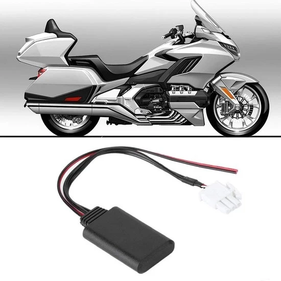 Cavo audio Bluetooth 3-pini AUX adattatore wireless per Goldwing GL1800