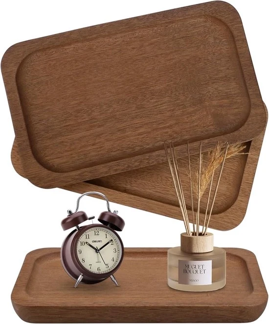 Scatola per utensili in legno di abete - 2 pezzi - piccola - 20x12x2cm