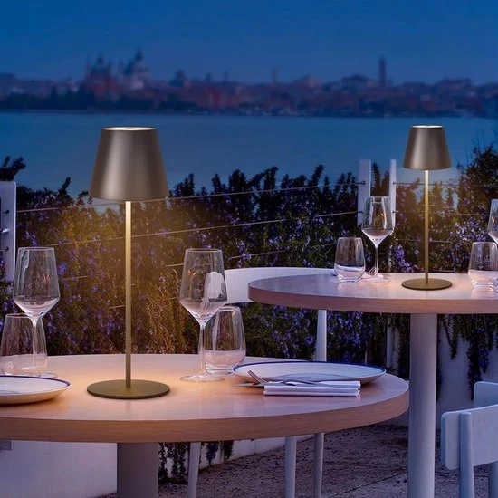 Lampada da Tavolo Ricaricabile - Lampada da Tavolo Senza Fili - Lampada da Tavolo a LED - Lampada da Tavolo Ricaricabile per Interni