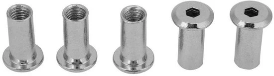 Viti a 8 con testa a 22 mm, verniciati, a capocchiale rotonda per il collegamento di mobili, sedili e viti di fissaggio (M8*22, 50 pezzi)