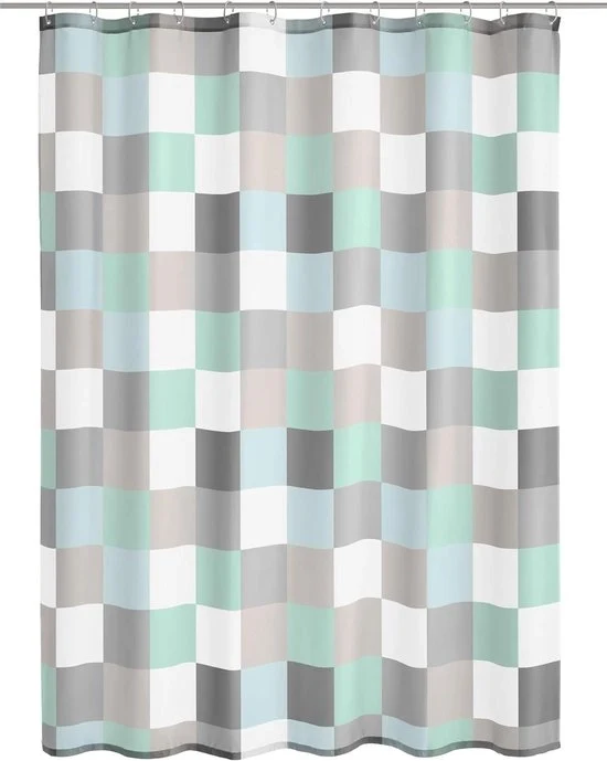 Douchegordijn di controllo - Blu - 180x200 cm - Impermeabile
