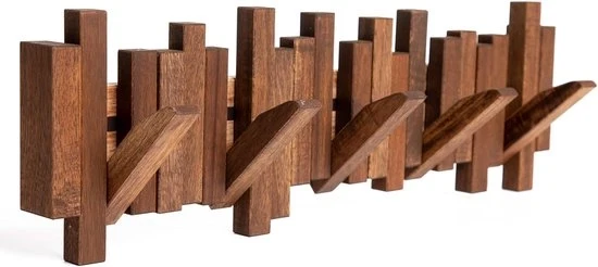 Porta-armadio in legno naturale - design innovativo - 1 pezzo - marrone scuro