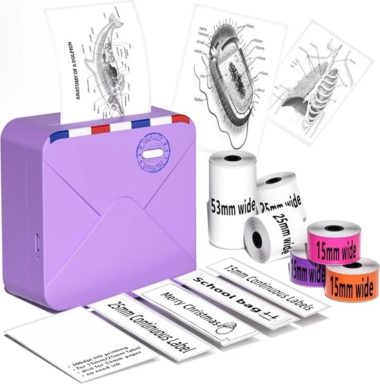 Stampante Portatile Mini - Kit di Avvio - Stampanti a Mano - Stampante Portatile - Stampante Mobili - Fotostampante