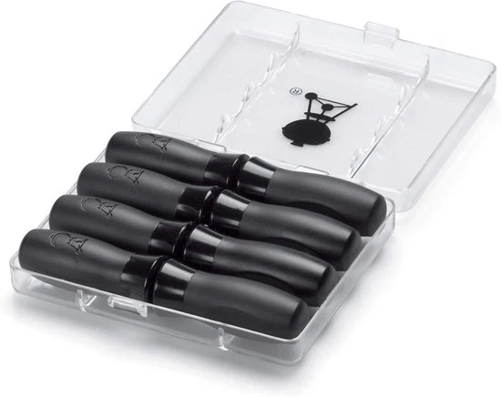 Set di contenitori per carote di granturco - Maniglie in nylon - Scatola portatile - Pacchetto da 4 accessori per barbecue
