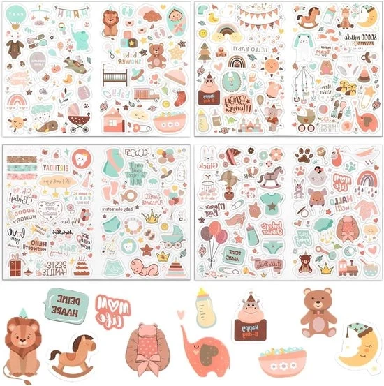 Sticker per bambino per album di foto di bambino - sticker per album di foto per bambini e neonati - per bambini maschi e femmine - per feste di compleanno, album di ricordi e regali per bambini