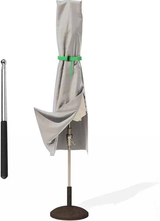 Parasole acqua resistente Ø 3 m 4 m - Copricapo per ombrello da giardino con asta - Resistente al UV resistente alla neve - Resistente al freddo copricapo per ombrello da giardino con asta - Copricapo per ombrello da giardino da 2 posti