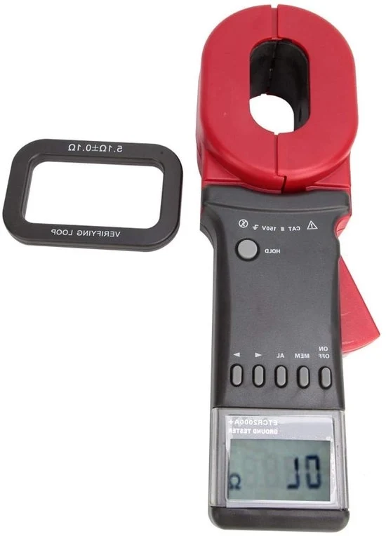 Testatore di resistenza di isolamento digitale con sonda di corrente ETCR2000A con schermo LCD 001-200Ω