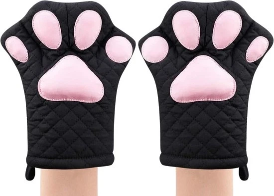 Tappeti da Cucina con Disegno di Gatti - Resistente al Calore e Comodo - 2 Pezzi