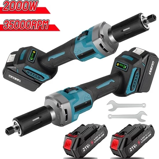 Mini macchina per levigare - 12V - Senza fili - 2 batterie - Macchina per taglio e levigatura