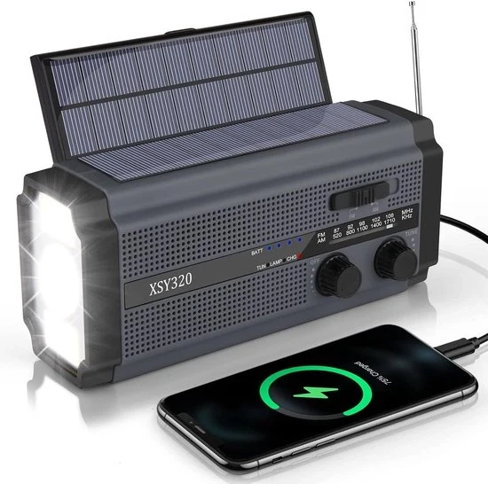 Radio a Energie Solare Rinnovabile - Radio a Energie Solare Rinnovabile - Radio Opwindabile - Batteria Portatile Energia Solare