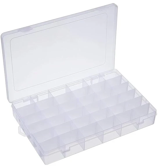 Scatola di archiviazione trasparente a cassetti - versatile e duraturo - 1 pezzo - materiale PP - 26 x 13,2 x 1,7 cm