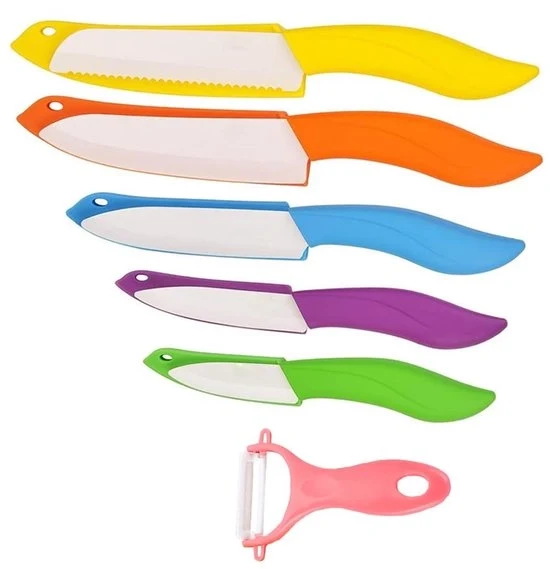 Set di misurazione ceramica - super affilato - set da 6 - diverse colorazioni