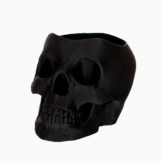 Vaso per piante - nero - 6 cm - stile trendy