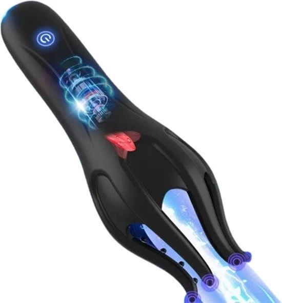 Stimolatore di erezione a 360 gradi - Vibratore Octopus - Lisciatura e vibrazione - 15 diverse posizioni - Erezione più lunga - Orgasmi più intensi