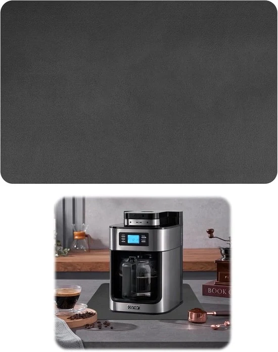 Matrice di assorbimento per macchina caffè - superassorbente - 1 pezzo - grigio - 40x30 cm