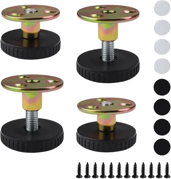 Supporti per mobili adattabili - Set da 4 - 27-40 mm Altezza adattabile con supporti di doppia faccia