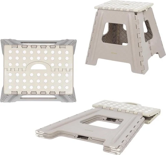 Scalone a gradini Step Harmony - Grande scala pieghevole - Superficie antiscivolo - Maniglia di trasporto - Spazio di riposo compatto - Pulizia - Fai da te - Peso massimo 150 kg