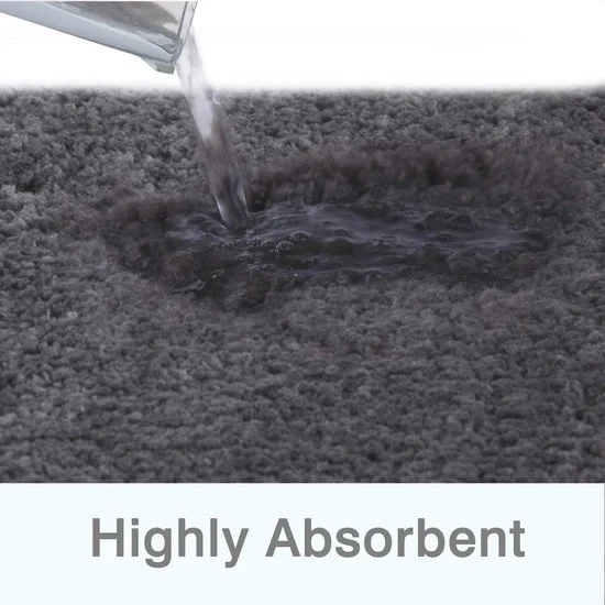 Matte anti-scivolo per doccia con microfibra alta densità - lavabile in lavatrice - assorbente acqua - soffice microfibre - doccia bagno