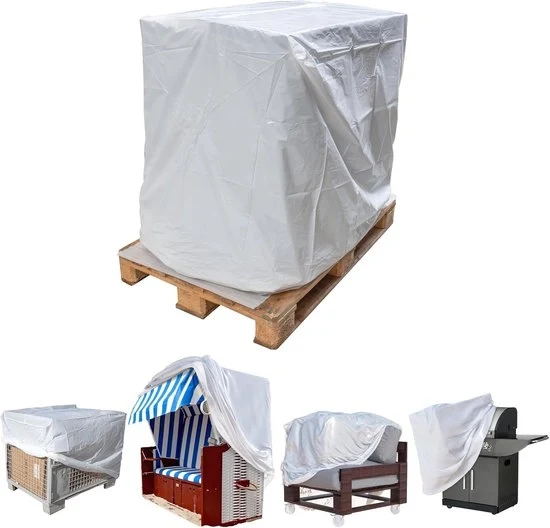 Copertura per pallet - Protezione per mobili - 1 pezzo - Materiale PE - 130x90x130 cm