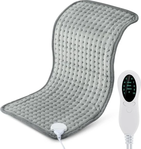 Deken Elettrico - Deken di Riscaldamento - Deken Superiore Elettrico - 10 Posizioni - Funzione Timer - Display Digitale - 30X60