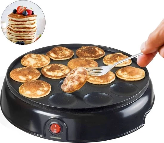 Poffertjes elettrico - Fornello per poffertjes - Pannello per poffertjes - Nero Modello: Specifiche tecniche: Potenza: Capacità: Dimensioni: Peso: Colore: Certificazioni: