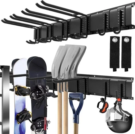 Scaffalatura per strumenti con 2 binari - 6 pezzi Sinoer - 32 pollici