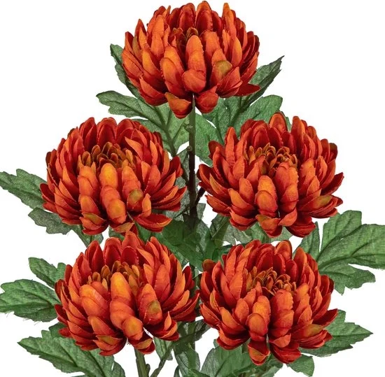 Bouquet di fiori artificiali - decorazione per vaso - 5 pezzi - 58 cm