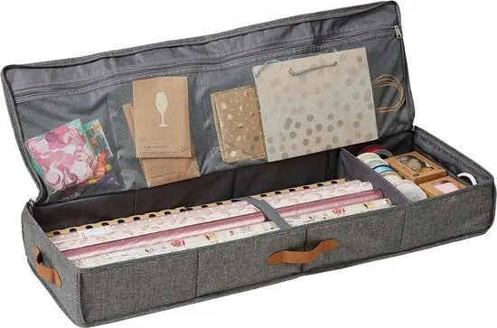 Cadeaupapier Organizer - Grigio - 90 x 30 x 12 cm - Archiviazione di alta qualità