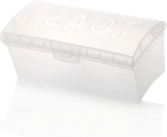 Tostapane in plastica trasparente - Bianco (1 pezzo) Tostapane